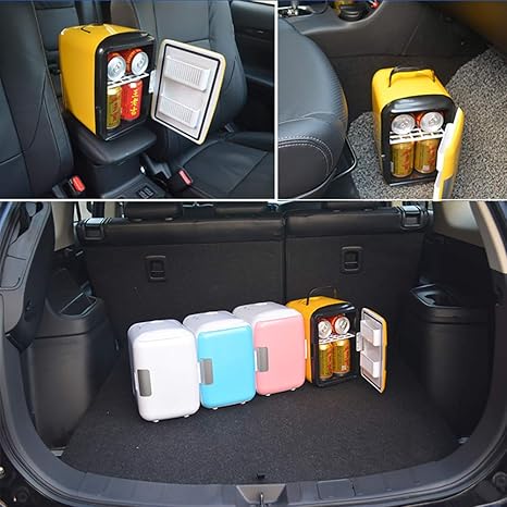 FDY 4L Mini Nevera Más Fresco y más cálido, Pequeño refrigerador ...