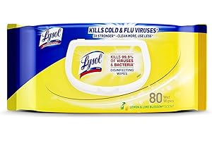 LYSOL Disinfecting Wipes - Lemon & Lime Blossom Flatpack 80 ct. (Pack of 1)