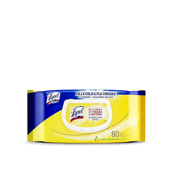 LYSOL DISINFECTING WIPES – LEMON & LIME BLOSSOM...