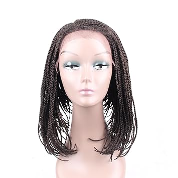 Amazon Com Hair Way Box Braided Wigs Bob Style Lace Front Wig