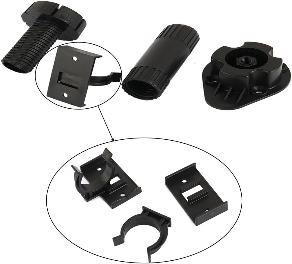 Sourcingmap Adjustable Height Cabinet Cupboard Leg Foot for Kitchen Bathroom 4pcs, Black, 73 x 58 x 95mm - Image 5