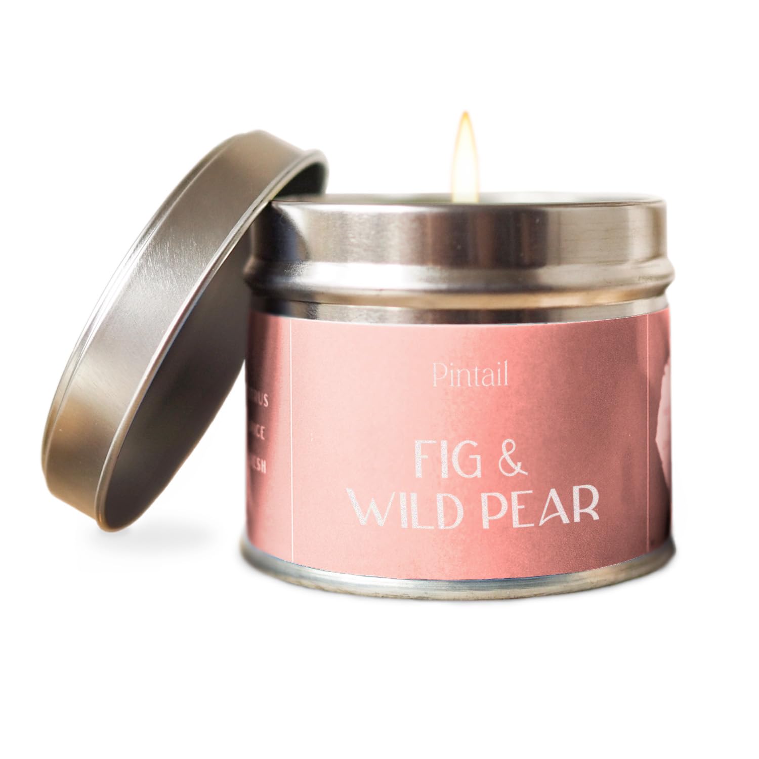 Pintail Candles Classic Tin (Fig and Wild Pear Home Fragrance) Scented Candles Long Burning (35 Hour Burn Time), Hand-Poured Scented Candles Gifts for Women