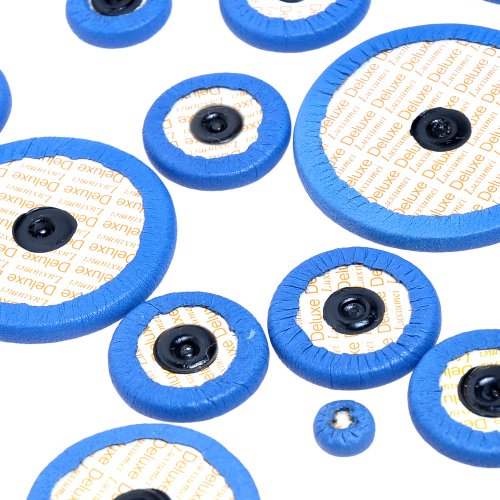 1set of 25pcs Blue Leather Pads Saxophone Accessories for Alto Saxophone
