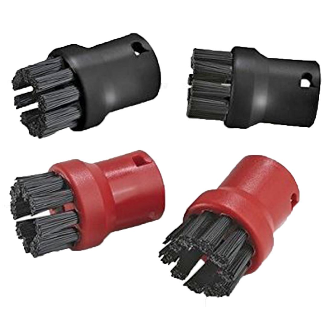 SPARES2GO Hand Tool Nozzle Bristle Brushes compatible with Karcher SC1.020 SC1020 K1105 K1201 K1405 Steam Cleaner (Pack of 4)