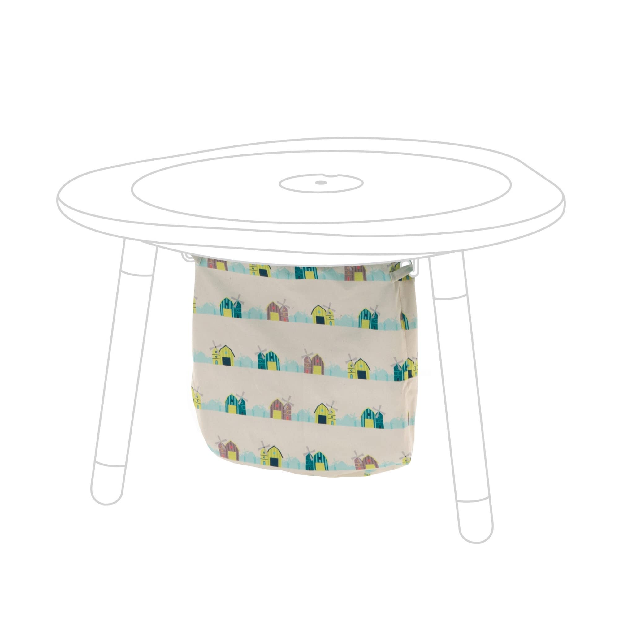 Stokke MuTable Cotton Bag, Windmills - Toy Storage Bag for Small to Medium-Sized Toys - Made of Soft Cotton - Lightweight, Easy to Carry