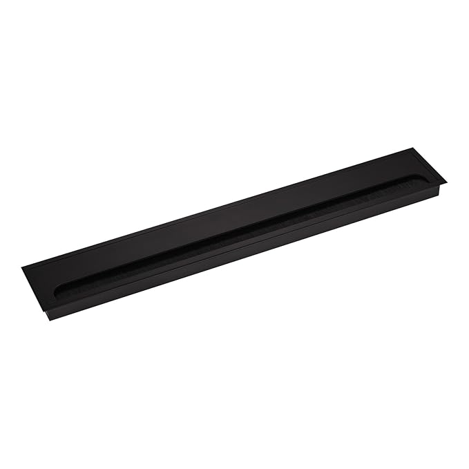 title=SO-TECH® Passacavo CAVO 500 x 80 mm Rettangolare in Alluminio Nero Anodizzato