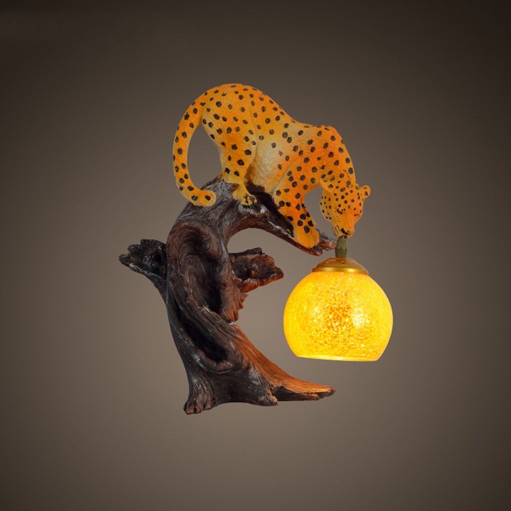 Lights Leopard yellow tree holding light
