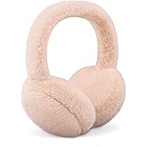 YATANAM Women Ear Muffs Winter Girls White Earmuffs Fuzzy Kids Black Ear Muff Cute Fluffy Ear Warmers Foldable Ear Covers Boy
