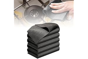 Wegodal Thickened Magic Cleaning Cloth, 2026 Upgrade Reuseable Streak Free Microfiber Cloth Microfiber Cleaning Cloth, Multipurpose Miracle Rags for Kitchen, Window, Glass, Cars (5Pcs, 8X12in)