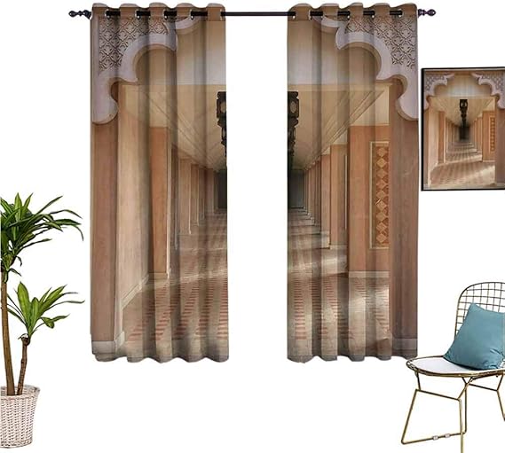 Cortina con estampado en 3D de melocotón, decoración del hogar, fruta