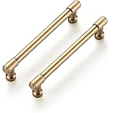 Ravinte Champagne Bronze Kitchen Pulls Cabinet Handles 5 Inch 10 Pack | Solid Zinc Alloy, Round T-Bar Shape, Screws Included, Dresser Handles, Cabinet Drawer Pulls, for Kitchen Cupboard Hardware