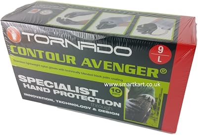 Tornado 10 x Pairs Contour Avenger Specialist Precision Work Gloves Large