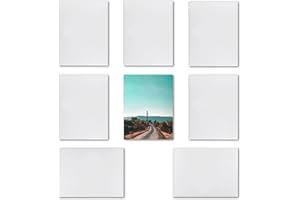 MR.R 8 Pack Sublimation Blanks 6x8 White Glossy Ceramic Tiles Crafts for Heat Press Transfer Printing Customized Photo Frame Novelty for Wedding, Birthday Gift, Decoration (15x20cm)