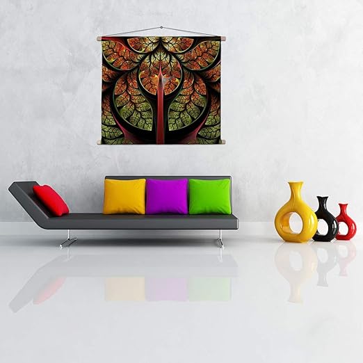 Buy Artzfolio Fabulous Tree Satin Painting Tapestry Scroll Art