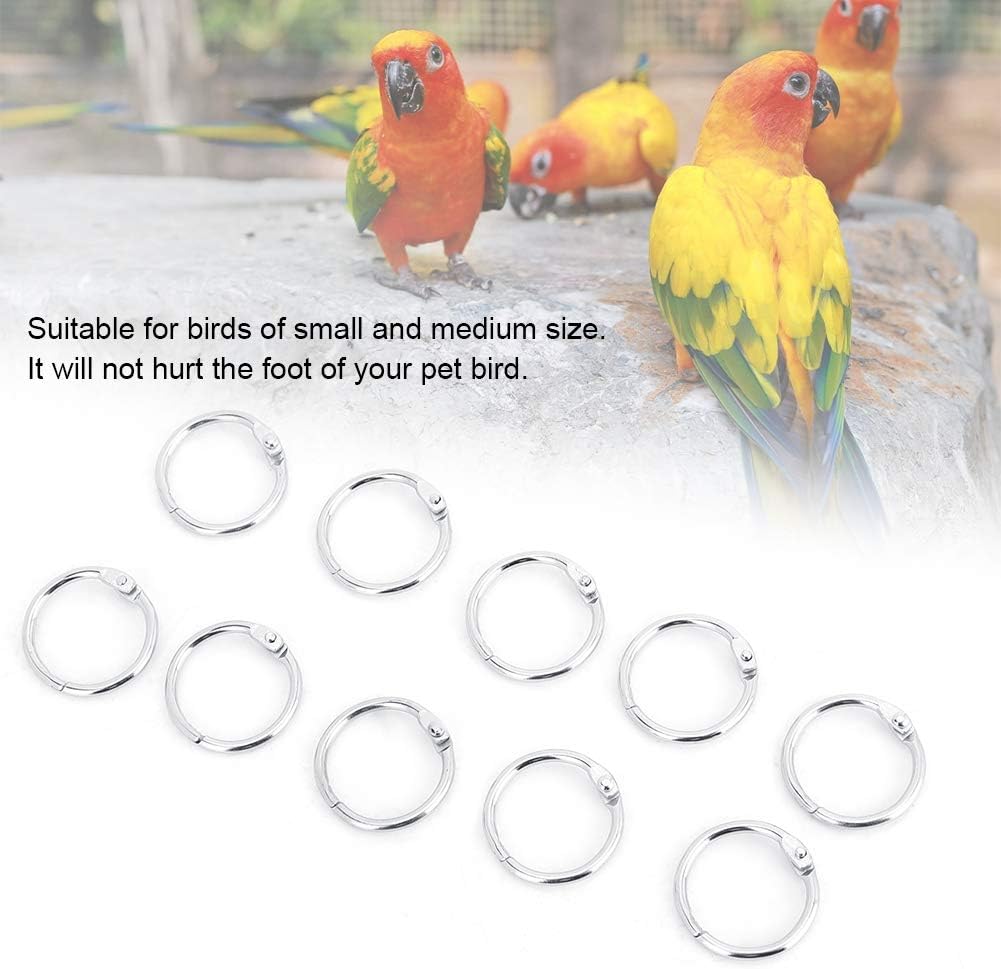 10PCS Bird Foot Rings Sturdy Parrot Iron Anklet Buckle Pigeon Foot Ring Set Animal Feeding Tools - Image 3