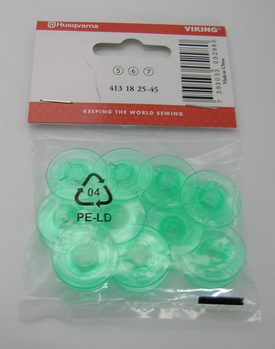 Husqvarna Viking Green bobbins in a pack of 10: Amazon.co.uk: Kitchen