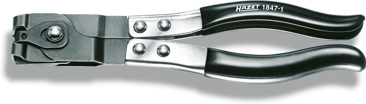 HAZET 1847-1 230 mm Pliers for Axle Boot Clamps - Nickel-Plated