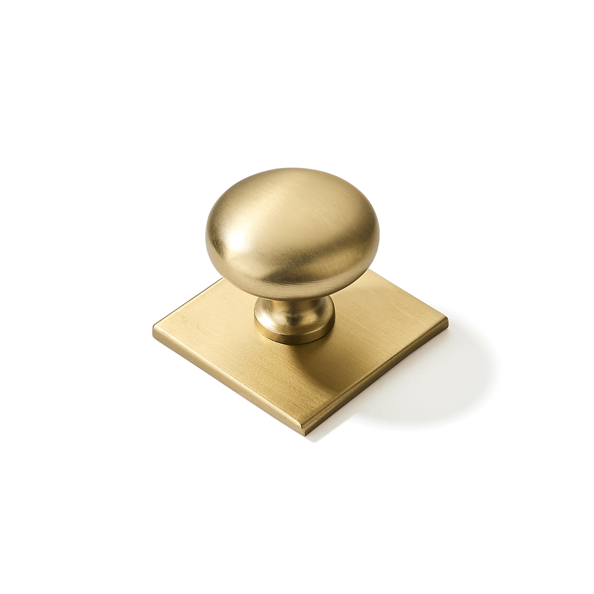 Photo 1 of khtumeware 10 Pack 1-1/2 Inch Diameter Champagne Bronze Cabinet knobs with Backplate,Satin Brass Vintage Backplate for Cabinet knobs and Drawer knobs, Bi-Fold Door Knobs
