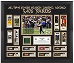 New Orleans Saints Drew Brees Record Breaking Season Ticket Collage with Game-Used Turf - Fanatics Authentic Certified