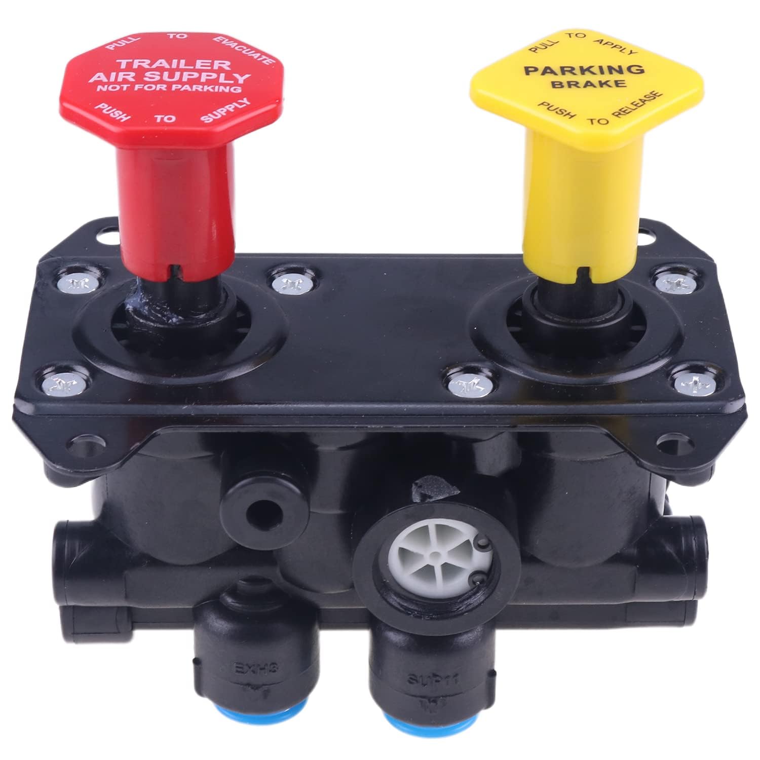 Photo 1 of WQSING MV3 Mounting 1/4-20 UNC-2B (4x) Dash Air Brake Control Valve 800519 065186 107433 Compatible with Freightliner Kenworth Peterbilt Volvo Western Star Ford Bendix Truck Trailer Parking Module