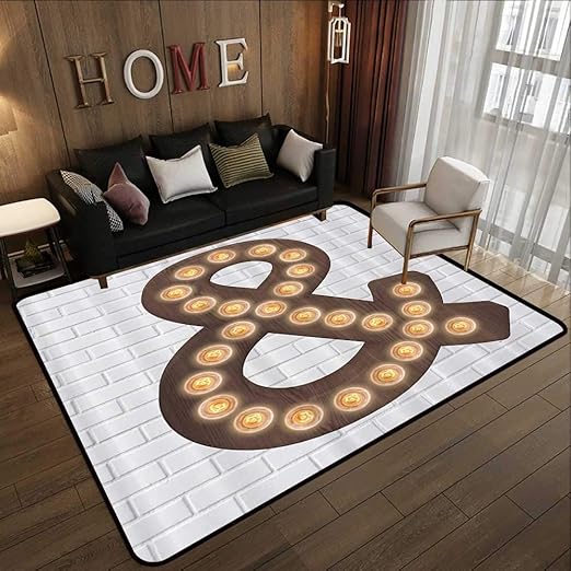 Amazon Com Indoor Outdoor Rugs And Symbol Decor Neon Lights