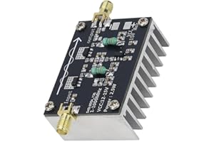 1-1000MHz 2.5W RF Power Amp-lifier Module,HF VHF UHF FM Frequency Modulation Support,35DB Gain,for SMA Female Connector,Heat 