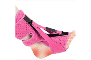 TNDCKP Adjustable Night Splint for Plantar Fasciitis Relief – Foot Brace for Heel Pain, Achilles Tendinitis, and Planter Facetious – Comfortable Night Support for Women and Men (Pink)