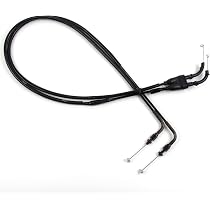 Arashi Throttle & Clutch Cable Set For Yamaha MT-07 / FZ-07 2014-2016 - Stainless Steel Lines With Rubber Housing - View #5