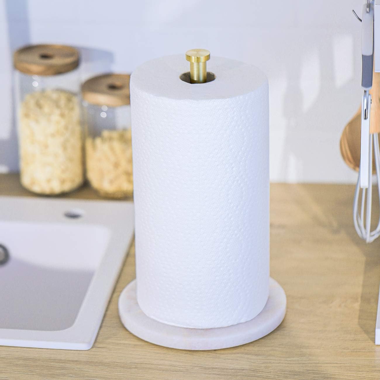 Umi. by Amazon Gold Paper Towel Holder Kitchen Standing Paper Towel