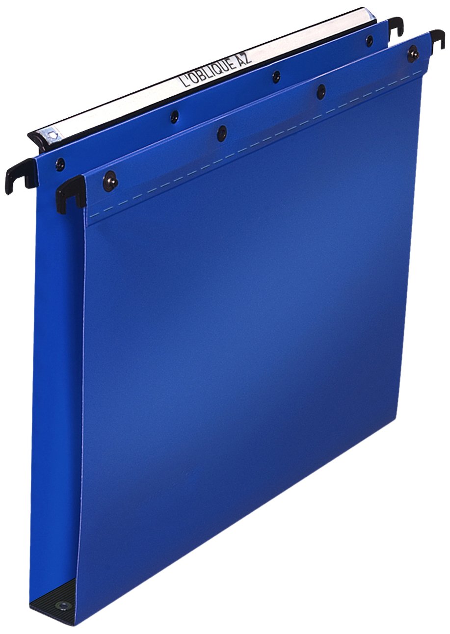 Elba Ultimate Polypropylene Foolscap Suspension Files, 30mm Base - Blue (Pack of 25) — image 1