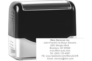 XX-Large Size Custom Self-Inking Stamp Customized Return Address Stamp - Up to 8 Lines of Text Choose from Many Fonts & Ink C