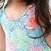 Saidi Girls One Piece Swimsuit Flowers
