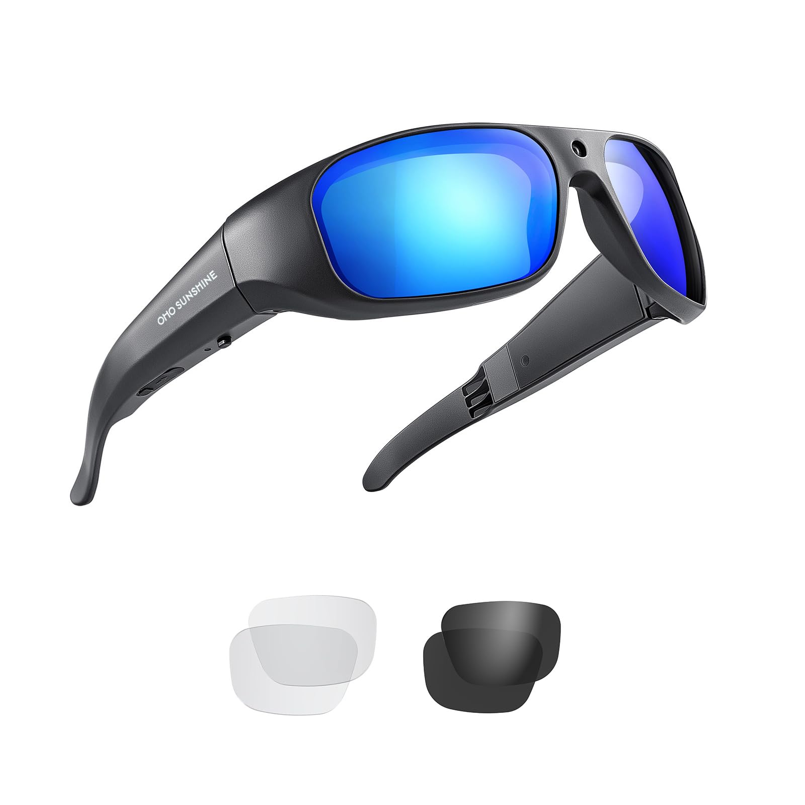 OhO 4K Ultra HD Camera Glasses, 128GB Built-in Memory with UV400 Lens Sunglasses for Outdoor Sports — image 1