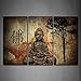 Religion Buddha In Grotto With Chinese Fo Wall Art Painting Pictures Print On Canvas Religion The Picture For Home Modern Decoration