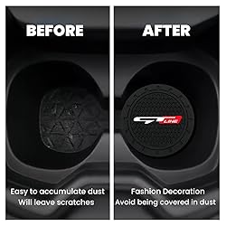 2 Pcs Black car Cup Holder Coaster Compatible with