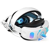 Head Strap with 10000mAh Battery for Meta Quest 3/3s, Recharging Elite Strap Replacement with LED Display, Adjustable Headstr