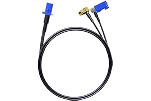 PEMP GPS Antenna Adapter 1 Fakra Male to 1 Female Socket and 1 SMA Male Sockets for Between The Car Radio Android Screen and The OEM Head Unit.