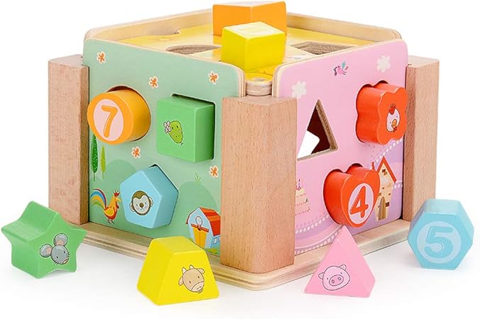 Juguetes para bebés, Bloques de construcción para bebés, Juguetes para niños de 0-1-2 años, bebé ensamblado educación temprana Caja de Forma de Fuerza Intelectual 1-3 años: Amazon.es: Hogar