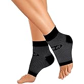 OrthoSleeve FS6 Compression Foot Sleeves for Women & Men, Helps Plantar Fasciitis Relief, Heel Pain, Achilles Tendonitis Support & Swelling (1 Pair)