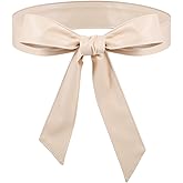 Glitopper Women Leather Wrap Belt Obi Waist Fashion Tie Belt PU Sash for Dress Coat 1.85 Wide