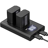 NP-FW50 YXwin Camera Battery Charger Set and Batteries for Sony A6000, A6500, A6300, A7, A7II, A7RII, A7SII, A7S, A7S2, A7R, 