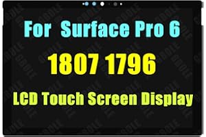 GBOLE Replacement for Microsoft Surface Pro 6 1807 1796 LCD Touch Screen Display Digitizer Assembly with Touch Plate
