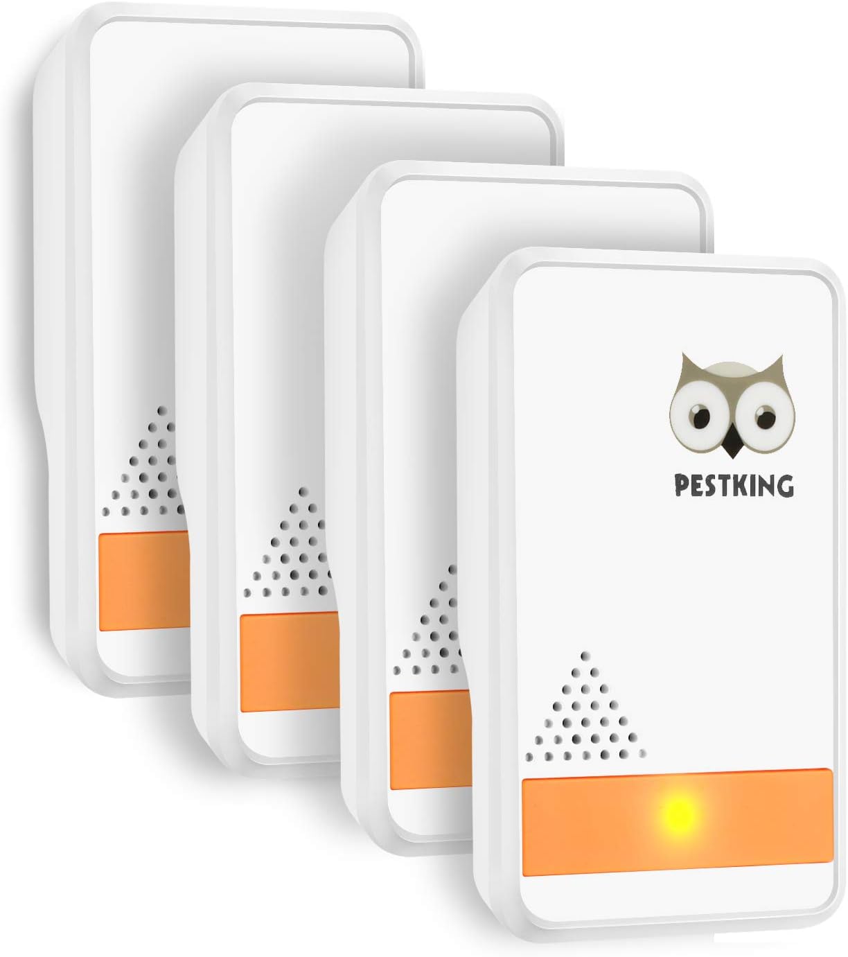 Ultrasonic Pest Repeller Indoor Pest Repellent Mouse Control Reject Defender Plug in Home Get Rid of Rats Cockroaches Ants Spiders 4 Pack