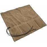 Campcraft Outdoors Bushcraft Knife Roll, Waxed Canvas Knife Roll, Tool Roll, Survival Tool Kit