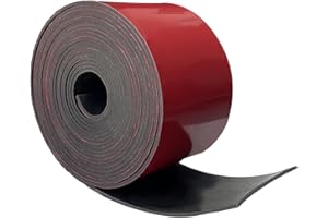 SALIMHIB Adhesive Rubber Strips 2" Wide x 1/16" Thick x 10' Long Neoprene Rubber Strips with Adhesive Backing Neoprene Rubber Sheets, Rolls & Strips for Matting Padding, Insulation Cushion DIY Gaskets