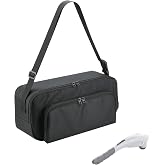 Beautyflier Travel Storage Bag Compatible with RENPHO Handheld Back Massager, Travel Carrying Bag for Cordless Electric Neck Massage, Nylon Shoulder Bag for Handheld Massager, Fits Travel (Bag Only)