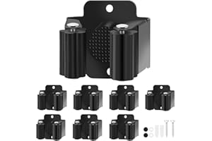 Broom Holder Wall Mount, 7PCS Broom Hanger Wall Mount, Stainless Steel Heavy Duty Mop Holder Broom Mop Hanger Wall with Screw