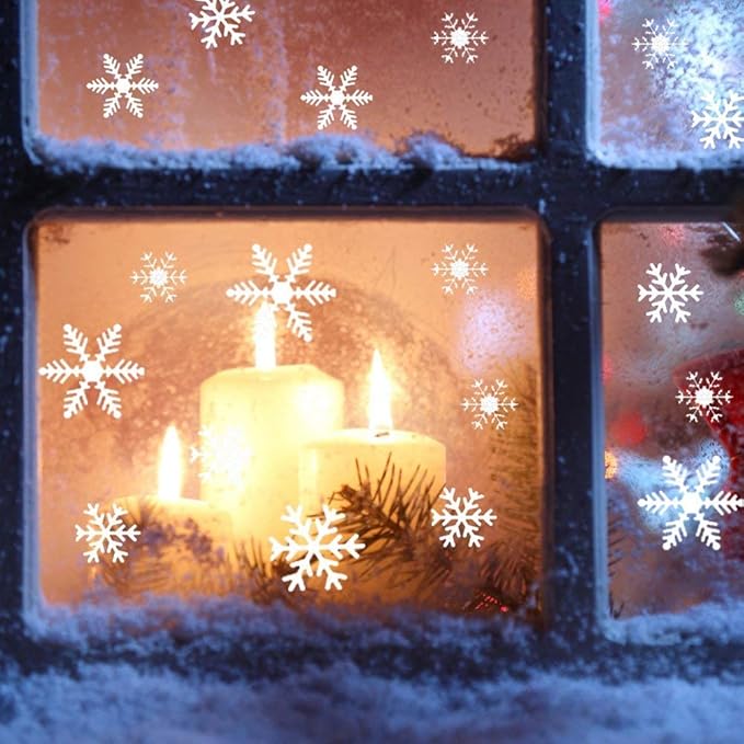 Weihnachtsdeko Weihnachten Fensterdeko Set Diy Weihnachtsdeko Schneeflocken Aufkleber Kinder Winter Dekoration Für Türen Schaufenster Vitrinen