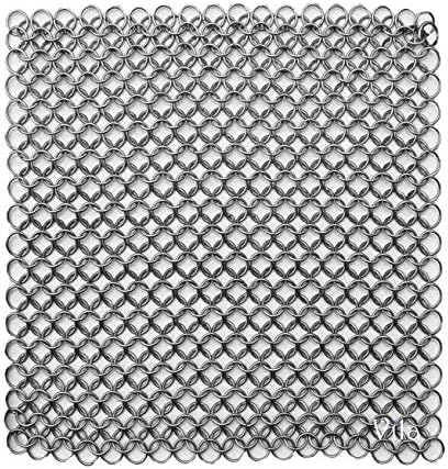 Cast Iron Skillet Cleaner - Effectively Restores Cookware Shine - Saves Effort in Scrubbing - Cleans Pans in Minutes - High-Grade Stainless Steel Scrubber - Ideal for Traveling - Dishwasher-Safe