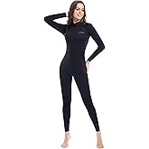 Dark Lightning Wetsuits for Men and Women, Mens/Womens Wet Suit for Cold Water, 3/2mm Wetsuit for Diving Surfing Snorkeling Kayaking Water Sports